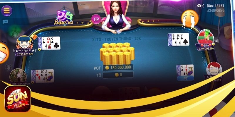 Tìm hiểu giá trị của các bộ bài trong Game bài xì tố Sunwin